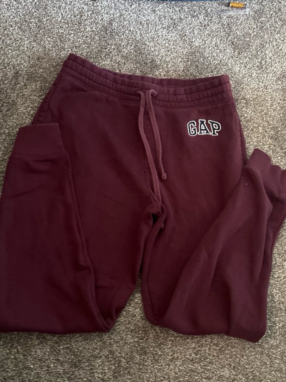 GAP Maroon Jogger Sweatpants